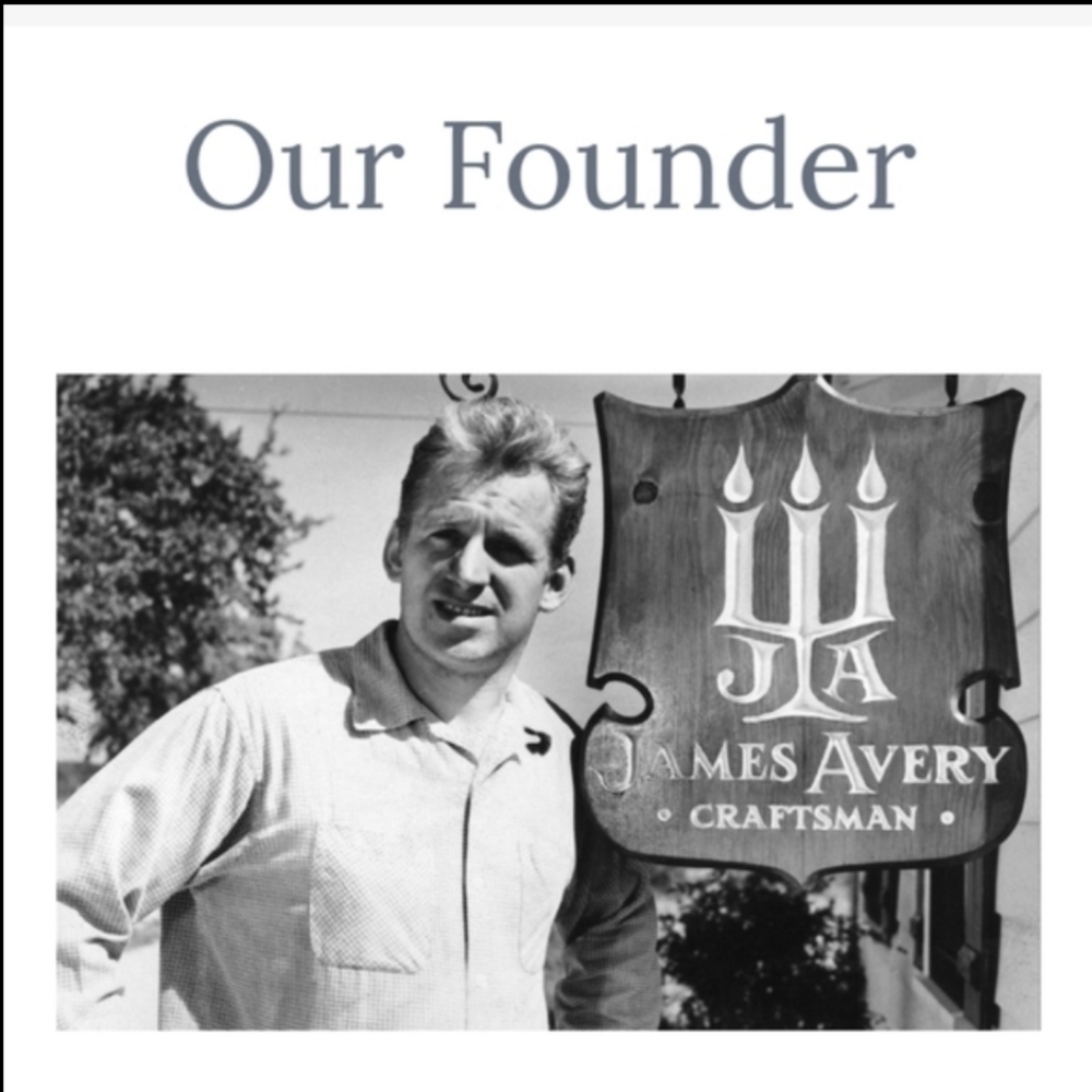 James Avery Craftsman Sign with Founder